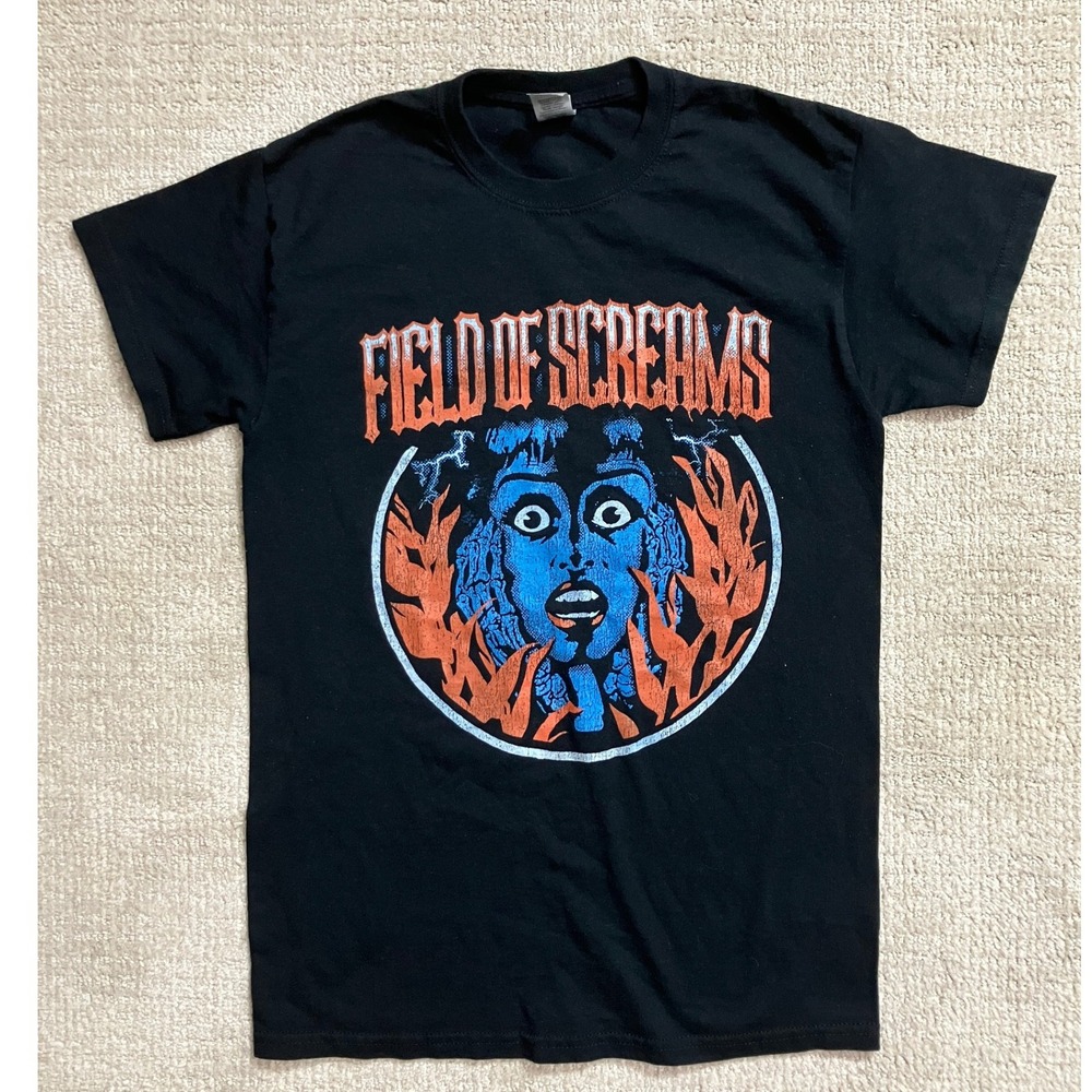 Field of Screams Horror Graphic Print T-Shirt Men's‎ Small